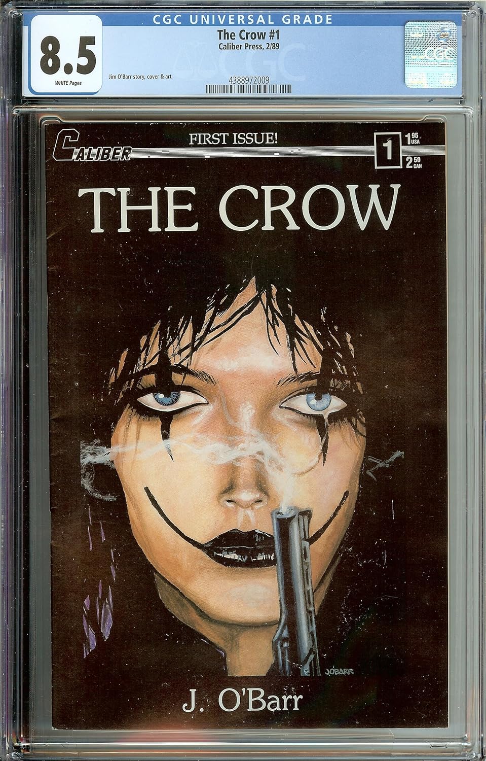 The Crow #1 Caliber Press 02/89 CGC Universal Grade 8.5