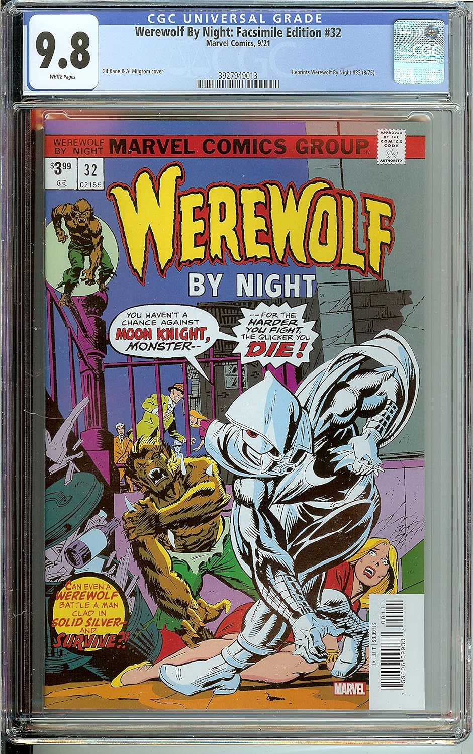 Werewolf by Night #32 Facsimile Edition CGC 9.8