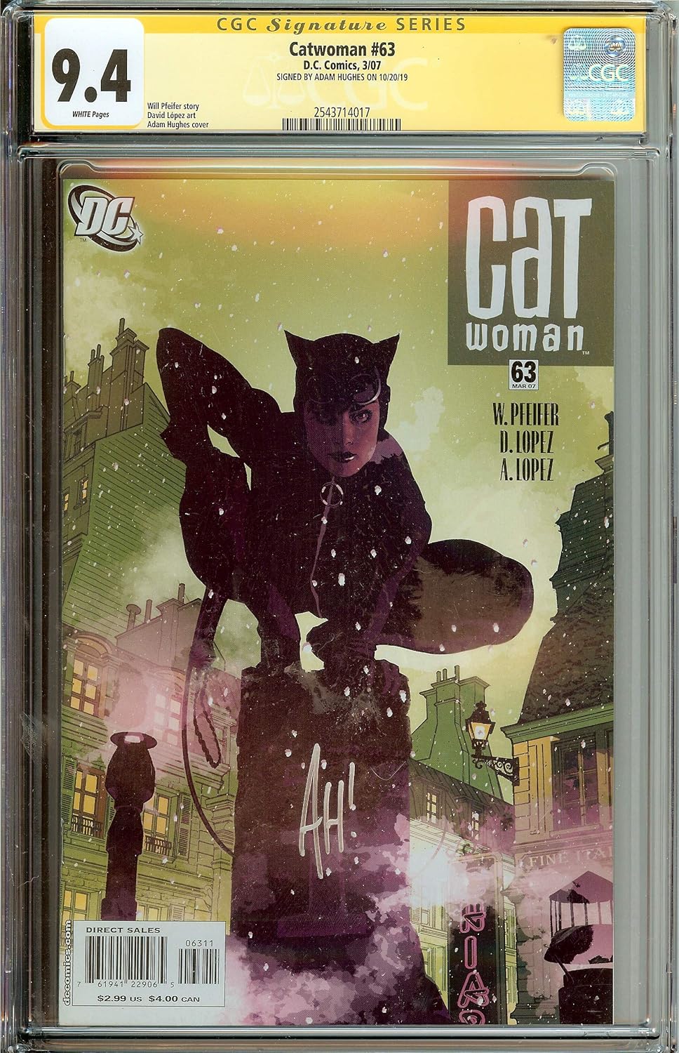 Catwoman #63 CGC 9.4 Adam Hughes