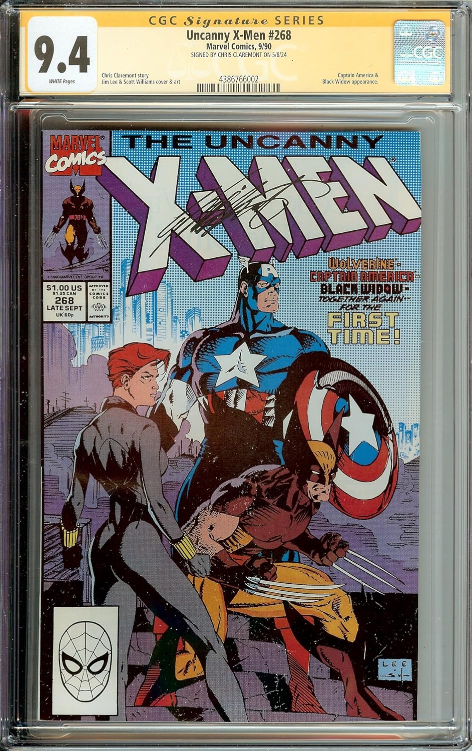 🔥 Uncanny X-Men #268 Signed Chris Claremont CGC 9.4 🔥