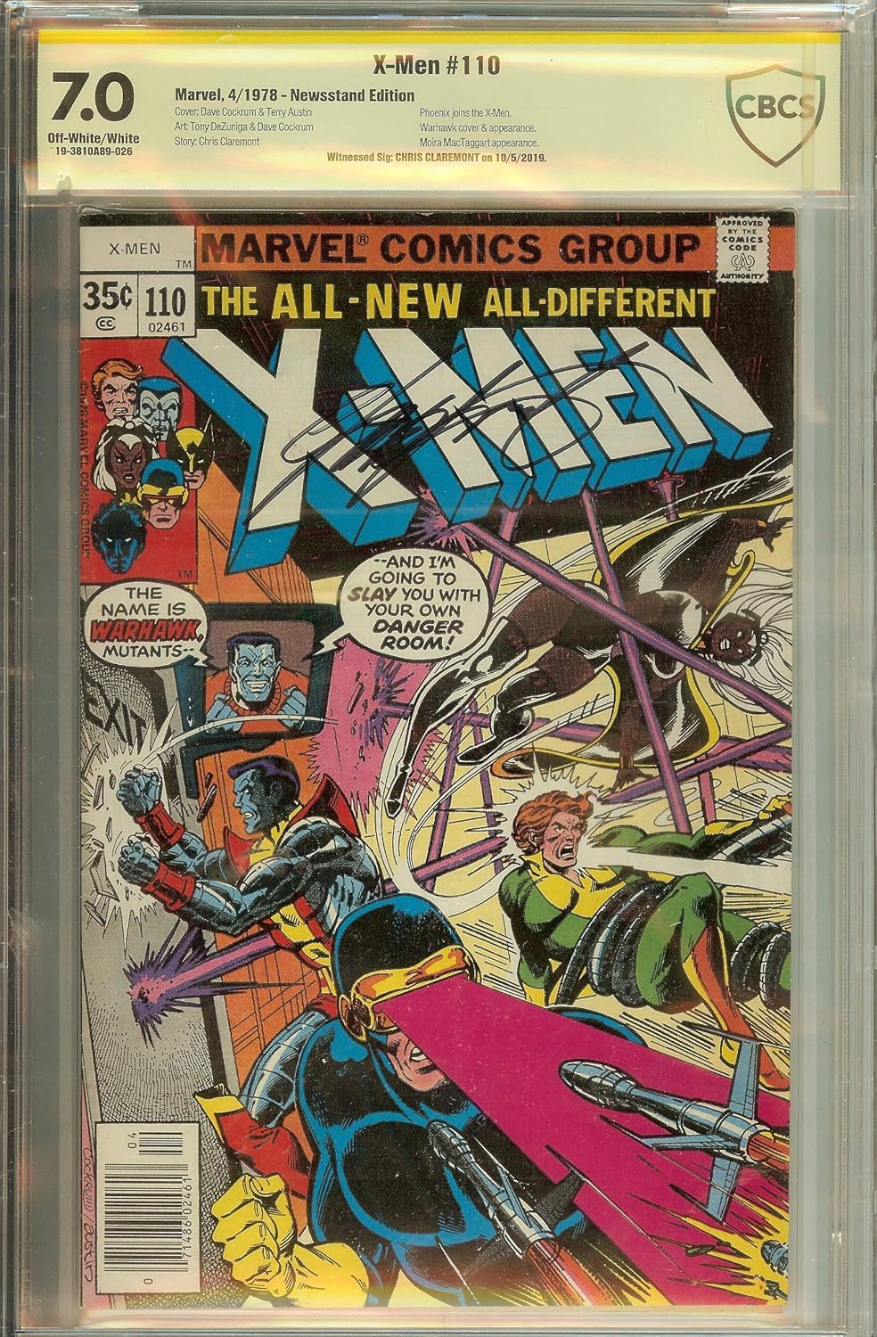 The Uncanny X-Men #110 Chis Claremont CBCS (not CGC) 7.0