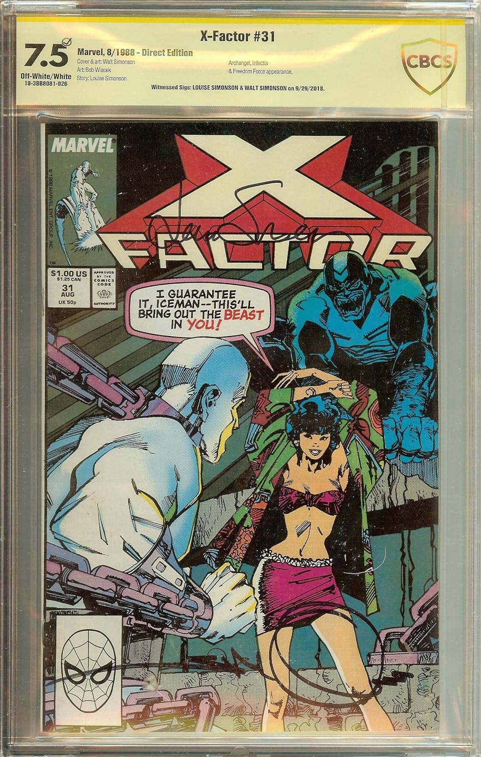 X-Factor #31 CBCS 7.5 (not CGC) Signed Louise & Walt Simonson