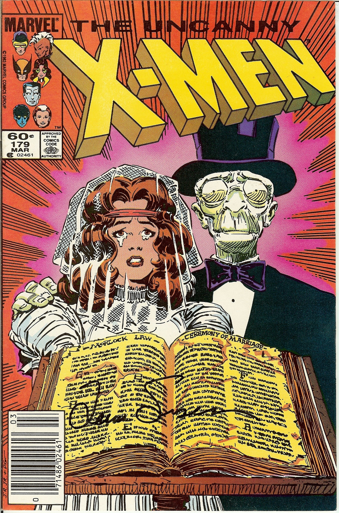 Uncanny X-Men #179 Signed Louise Simonson with COA