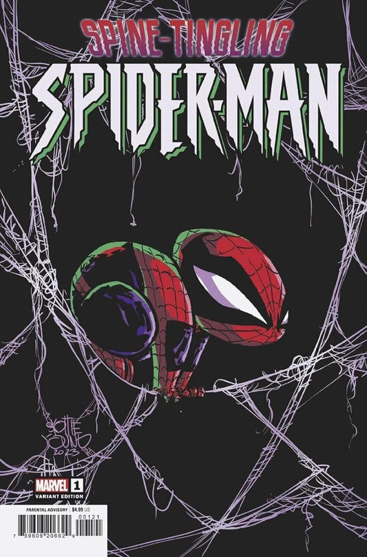 SPINE-TINGLING SPIDER-MAN #1 Skottie Young Marvel Variant Edition NM