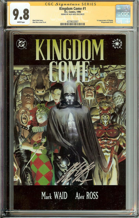 KINGDOM COME #1 1st Magog CGC Signature Series Signed by Alex Ross