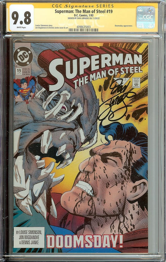 Superman #19 CGC 9.8 Signed Dan Jurgens
