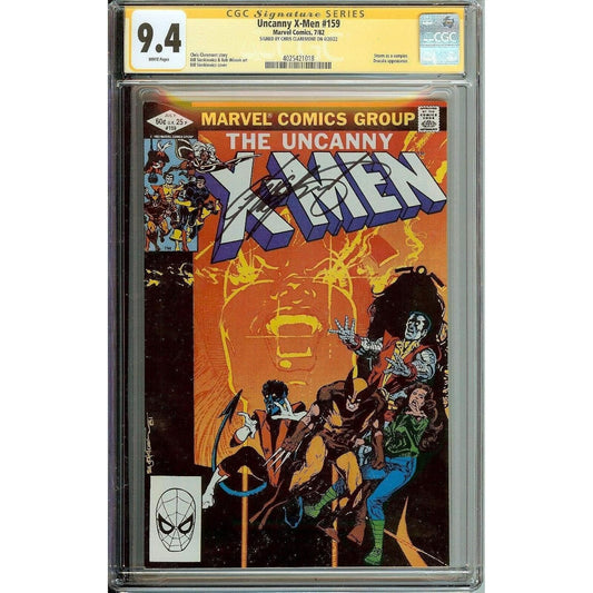 Uncanny X-Men #159 Signed Chris Claremont CGC 9.4