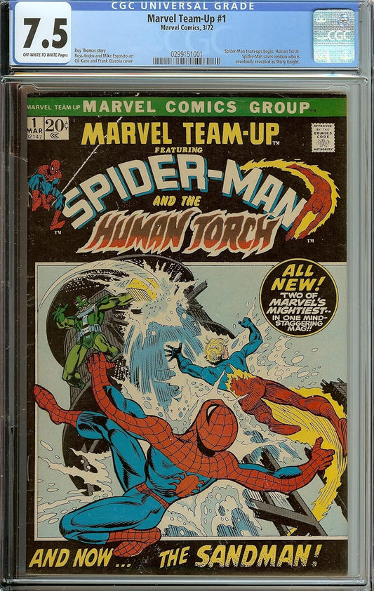 CGC 7.5 Marvel Team-Up #1 Spider-Man and the Human Torch