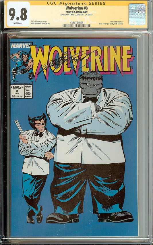 Wolverine #8 CGC 9.8 Signed Chris Claremont