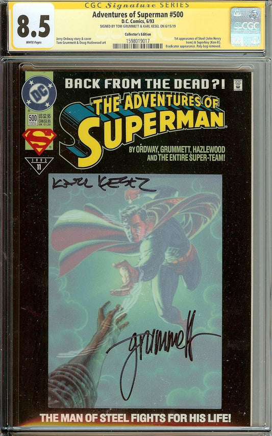 The Adventures of Superman #505 CGC 8.0 Tom Grummett Karl Kesel