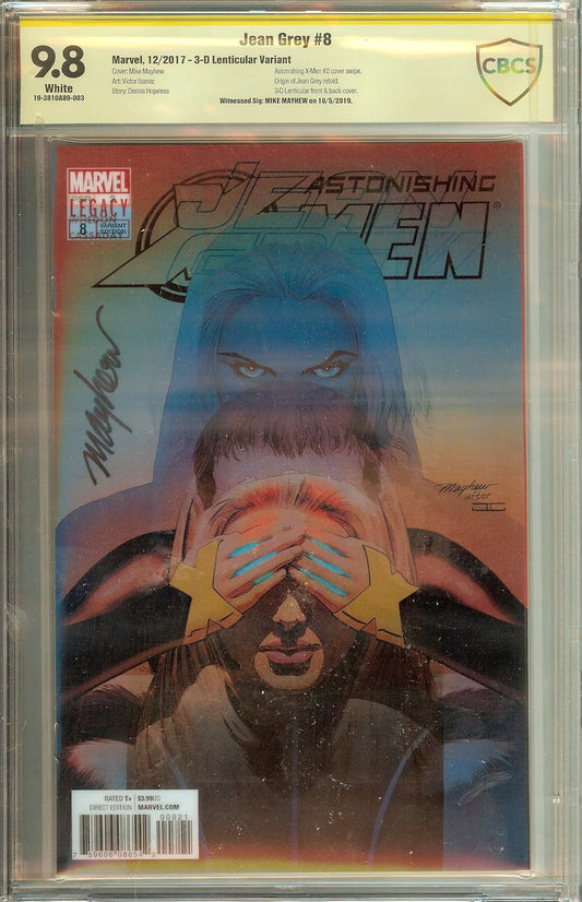 Astonishing X-Men Jean Grey #8 3-D Lenticular CBCS (not CGC) 9.8 Mike Mayhew