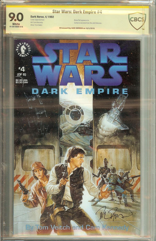 Dave Dorman Star Wars Dark Empire #4 CBCS (not CGC) 9.0