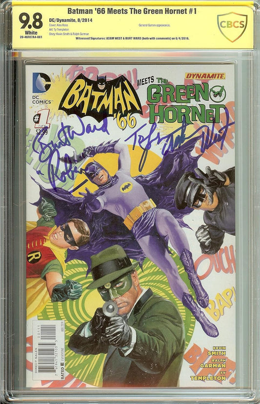 Batman '66 Meets The Green Hornet #1 Adam West and Burt Ward CBC CBCS 9.8