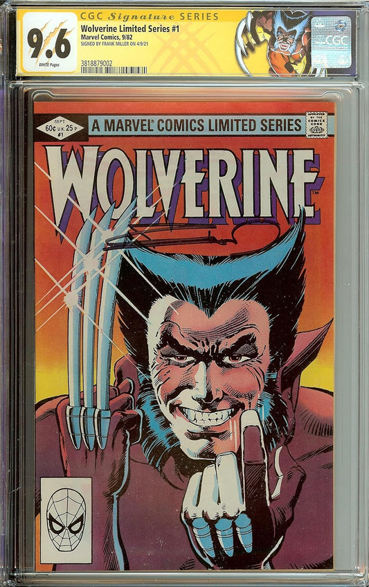 Wolverine Limited Series 1982 #1 CGC 9.6 Signed Frank Miller