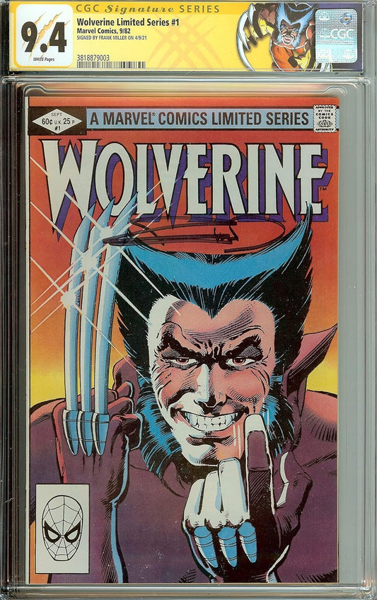 Wolverine Limited Series 1982 #1 CGC 9.4 Signed Frank Miller