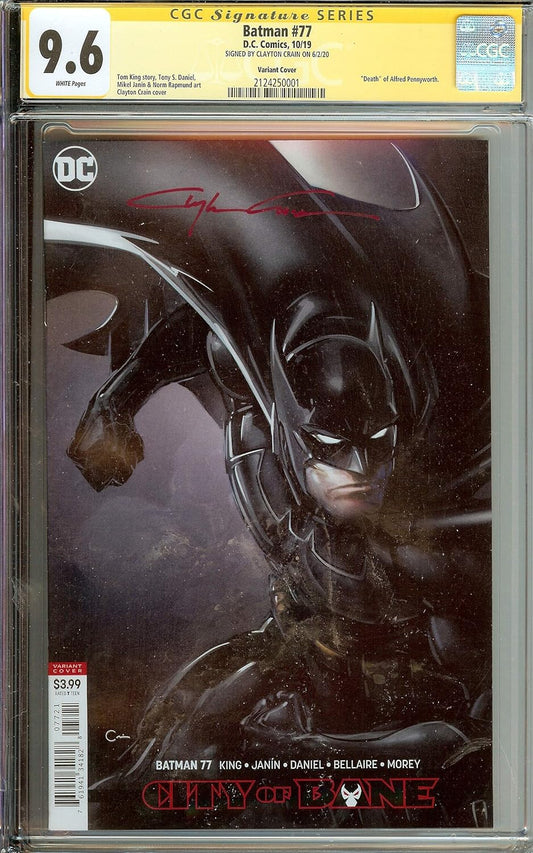 Batman #77 Clayton Crain Death of Alfred CGC 9.6