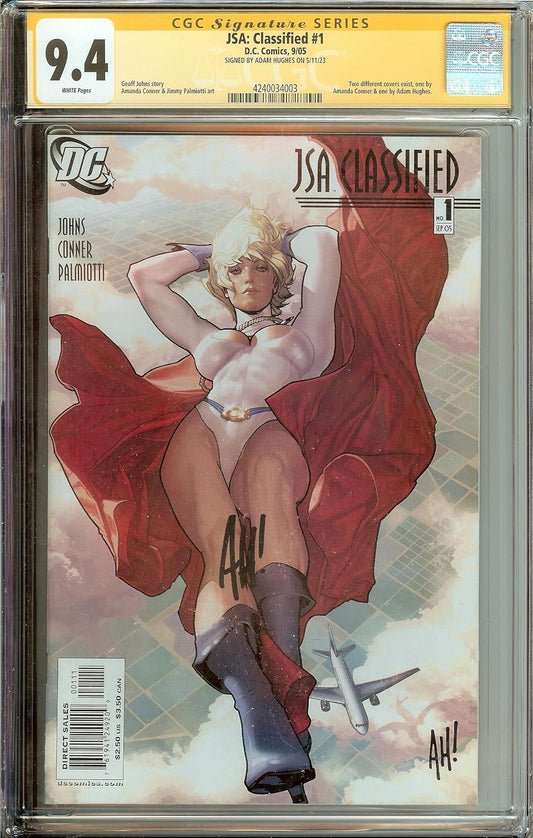 JSA Classified #1 CGC 9.4 Signed Adam Hughes