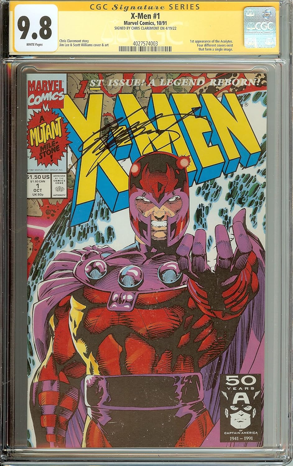 X-Men #1D Signed Chris Claremont 1st APP ACOLYTES Magneto CGC 9.8