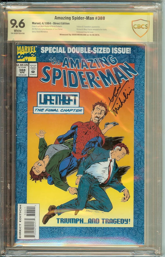 Amazing Spider-Man #388 CBCS 9.6 Signed David Michelinie