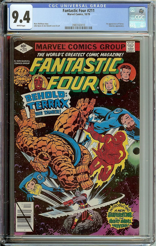 Fantastic Four #211 CGC 9.4 1st Terrax Appearance