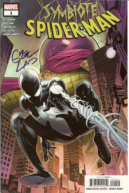 *SIGNED* Symbiote Spider-Man #1 Greg Land