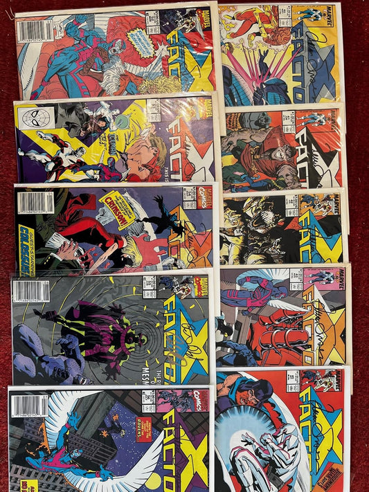 X-Factor X-Men Signed 10 Comic Book Lot, Issues 40-56, Simonson, Colleen Doreen
