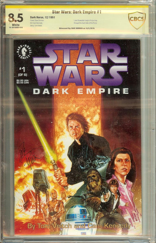 Dave Dorman Star Wars Dark Empire #1 CBCS (not CGC) 8.5