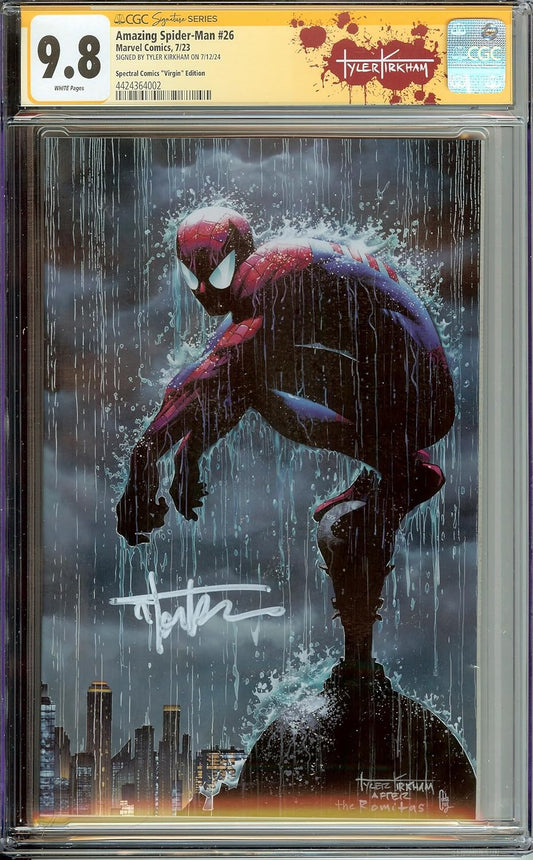 *SIGNED* Amazing Spider-Man #26 Virgin Edition CGC 9.8 Tyler Kirkham Custom Label