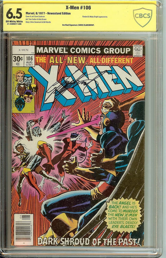 Uncanny X-Men #106 CBCS 6.5 signed Chris Claremont