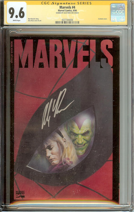 Marvels #4 CGC 9.6 Signed by Alex Ross