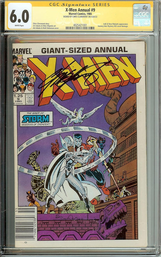 Uncanny X-Men Annual #9 Signed Chris Claremont CGC 6.0