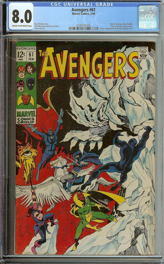 CGC 8.0 Avengers #61