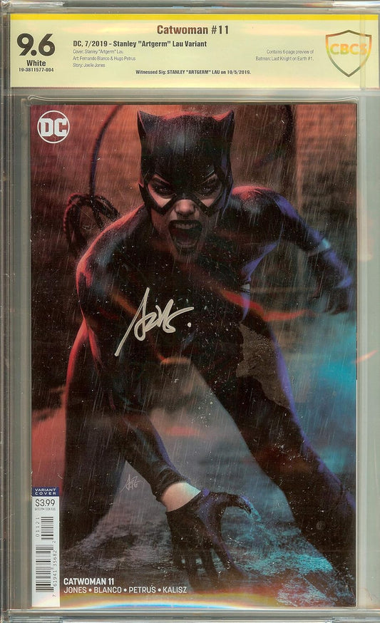 Catwoman #11 Stanley Artgerm Lau CBCS (not CGC) 9.6