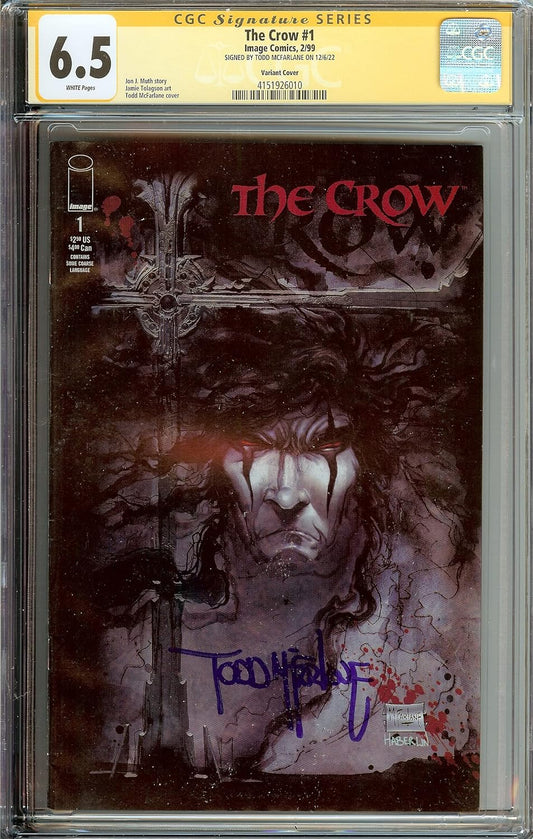 The Crow #1 Image Signed Todd McFarlane Variant Cover