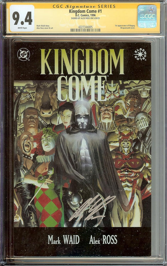 KINGDOM COME #1 1st Magog CGC 9.4 Signed by Alex Ross
