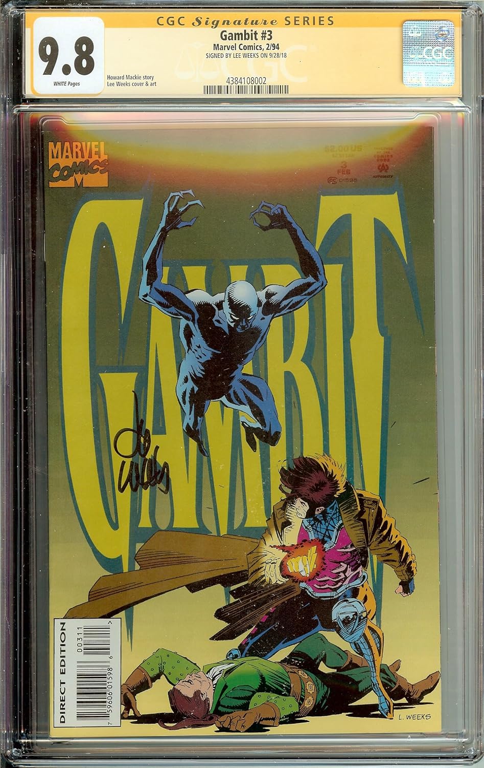 *SIGNED* Gambit #3 CGC 9.8 NM Lee Weeks