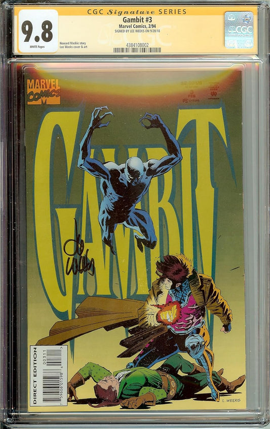 *SIGNED* Gambit #3 CGC 9.8 NM Lee Weeks