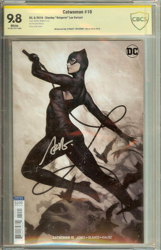 Catwoman #10 Stanley Artgerm Lau CBCS (not CGC) 9.8
