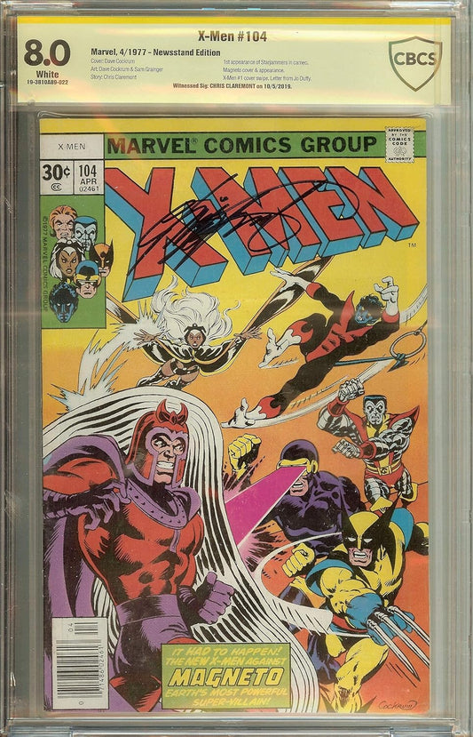 X-Men #104 Chis Claremont CBCS (not CGC) 8.0 1st Starjammers cameo