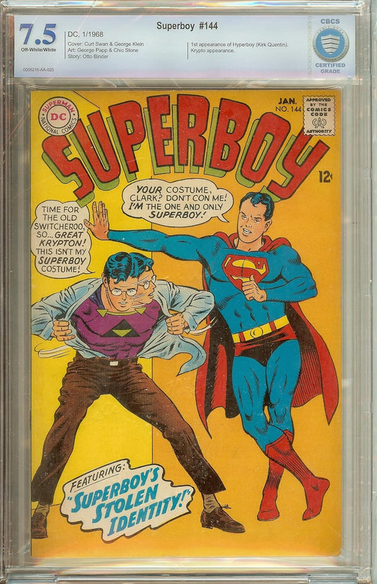 Superboy #144 CBCS 7.5