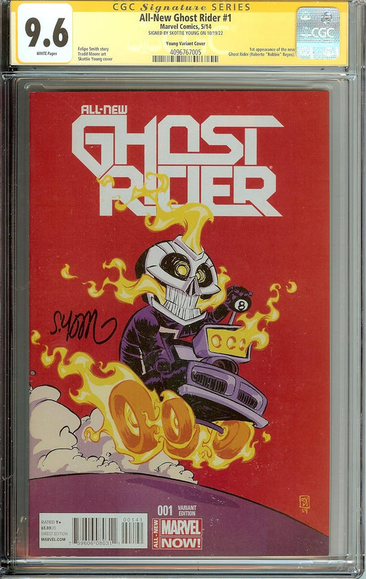 Ghost Rider Signed Skottie Young CGC 9.6 Baby Variant
