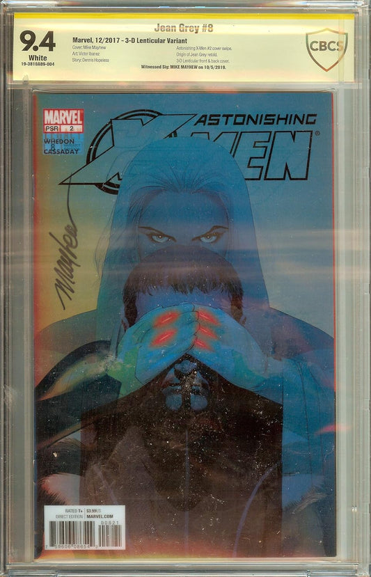Astonishing X-Men Jean Grey #8 3-D Lenticular CBCS (not CGC) 9.4 Mike Mayhew