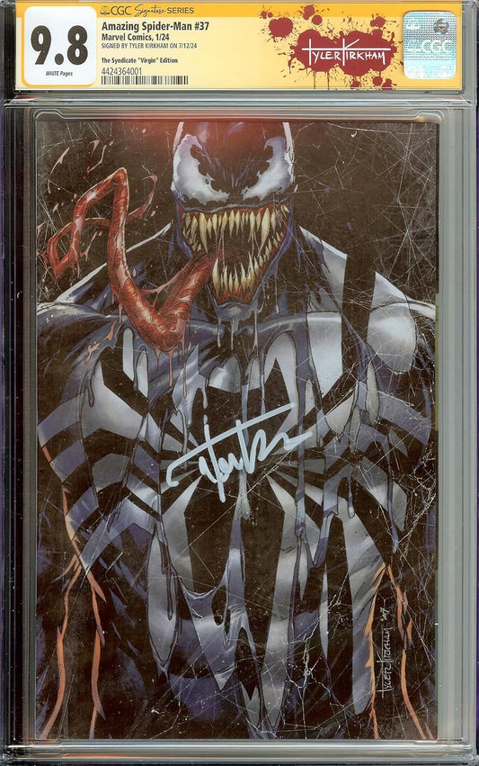 *SIGNED* Amazing Spider-Man #37 Virgin Edition CGC 9.8 Tyler Kirkham Custom Label