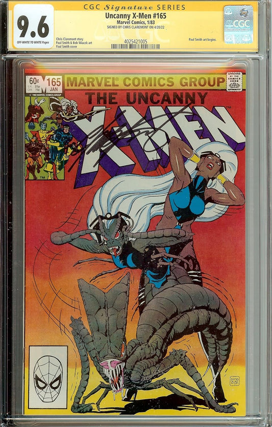 Uncanny X-Men #165 CGC 9.6 Signed Chris Claremont
