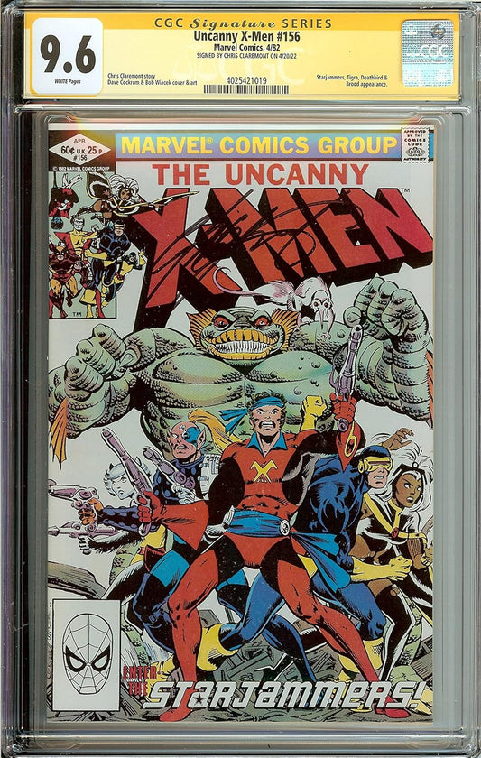 Uncanny X-Men #156 Signed Chris Claremont CGC 9.6