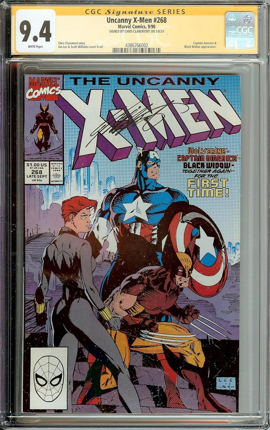 🔥 Uncanny X-Men #268 Signed Chris Claremont CGC 9.4 🔥