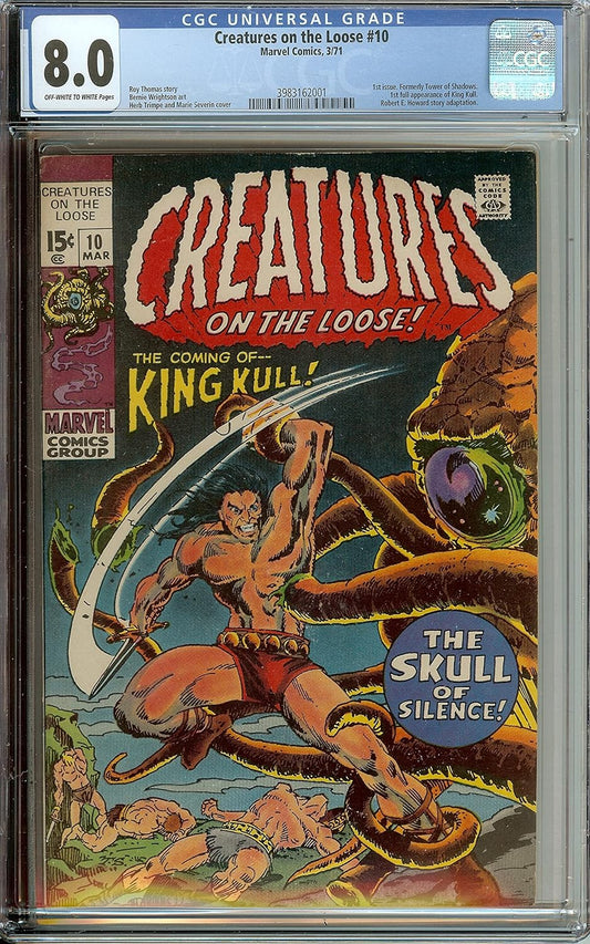 Marvel Comics Creatures On The Loose #10 1st Full King Kull CGC 8.0