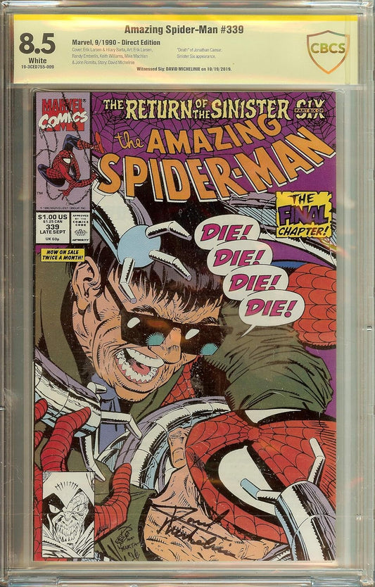 Amazing Spider-Man #339 CBCS (not CGC) 8.5 David Michelinie