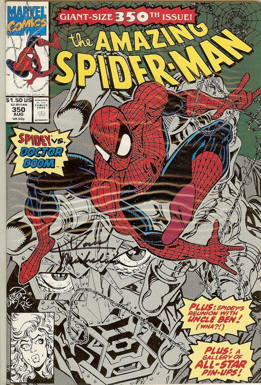 *SIGNED* Amazing Spider-Man #350 David Michelinie NM