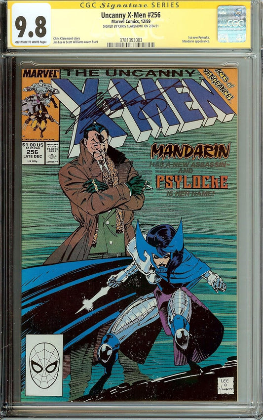Autographed Uncanny X-Men #256 CGC 9.8 Signed Chris Claremont